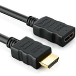 0.5m HDMI Extension Cable male to female for HD TV LCD, Laptop PS3 PS4 Projector