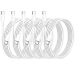 USB C to USB C Cable 60W (5 Pack 1M), 60W USBC Type C Fast Charging Cord for iPhone 15 16 Por Max Plus/MacBook Air/Pro, iPad Pro 12.9/11/,Samsung Galaxy S23/22/21/20/Note