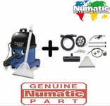 NUMATIC Henry Wash HVW370 Cylinder Carpet Upholstery cleaner Full Kit Included