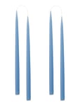 Kunstindustrien Hand Dipped Candles, 4 Pack Blå