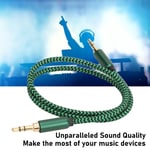 3.5mm Aux Cable Clear Sound 3.5mm Sound Cable 1.64ft For Headphones