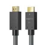 Cables Hdmi 8K 5M,Cable Hdmi 2.1 Certifie Ultra Haut Debit 48 Gbit/S 4K120Hz 8K60 144Hz Earc Hdr10,Compatible Avec Apple Tv 4K Roku Hdtv Blu-Ray Ps5/4 Xbox X Rtx3090(Cable Hdmi 8K,5M)