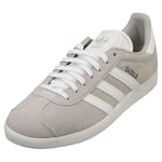 adidas Gazelle Womens Classic Trainers in Grey White - 7 UK