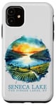 iPhone 11 Seneca Lake Sunset Vineyard Finger Lakes NY Nostalgic Art Case