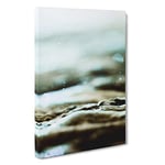 Big Box Art Magic of The Water in Abstract Canvas Wall Art Framed Picture Print, 30 x 20 Inch (76 x 50 cm), White, Greige, Red, Olive, Green