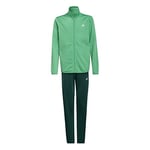 adidas Unisex Kids B Tr Gym Suit, Top:Semi Screaming Green/White Bottom:Collegiate Green/White, 10 Years