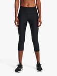 Under Armour HeatGear Armour High Waisted Cropped Leggings, Black