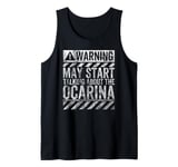 Funny Warning Sign May Start Talking About Ocarina Tank Top