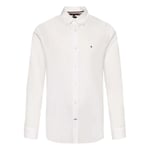 Chemise avec un col français et une coupe droite Tommy Hilfiger en en coton blanche