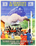 NOROLK WESTERN RAILWAY R260 - POSTER HQ 40x60cm d'une AFFICHE VINTAGE