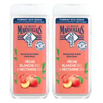 Le Petit Marseillais Gel Douche Extra Doux Pêche Blanche BIO & Nectarine 2x650 ml