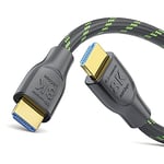 conecto Câble HDMI 2.1 8K (3840 × 2160) haute vitesse de 1,00 m avec canal Ethernet (HEAC) et contacts plaqués or