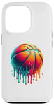 Coque pour iPhone 13 Pro Coloré Joueur de Basket Panier Panier