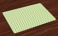 Apple Place Mats Set of 4 Repeating Juicy Fruit