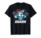 Funny shark Lifting Weights Gym Workout Animal Fitness shark T-Shirt