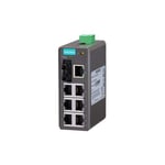 MOXA Unmanaged Ethernet Switch with 6 10/100BaseT(X) Ports, and 2 100BaseFX Multi-Mode Ports with St connectors, -10 to 60°C Operating Temperature