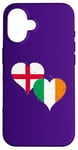 iPhone 16 Irish English Get Flags in Vintage Style on St Patricks Day Case