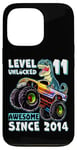 iPhone 13 Pro Level 11 Unlocked T Rex Monster Truck Dinosaur 11th Birthday Case