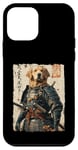 Coque pour iPhone 12 mini Samurai Dog Warrior Japanese Ukiyo-e Œuvre d'art Chien Samouraï