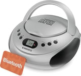 Portable  Bluetooth  CD  Boombox  with  FM  Radio |  CD ,  CD - R ,  CD - RW |