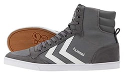 Hummel Fashion - Chaussures Hummel 'Slimmer Stadil High', de sport - HUMMEL SLIMMER STADI - Gris - Gray - Grau (Castle Rock/White KH 2651), 39 EU (6 Erwachsene UK)