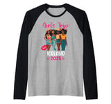 Black Girls Trip Iceland 2025 Vacation Matching Raglan Baseball Tee