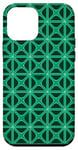 Coque pour iPhone 12 mini Motif géométrique turquoise style Mashrabiya