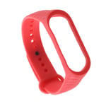 Xiaomi Mi Band 3 klockarmband romb textur sport silikon - Röd