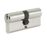 Yale B-ED3545-SNP Euro Double Cylinder, 3 Keys Supplied, Standard Security, Boxed, Suitable for All Door Types, Nickel Finish, 35:10:45 (90 mm)