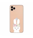 Coque Iphone 11 lapin fleur rabbit cute kawaii transparente