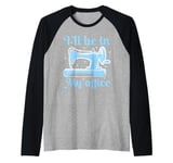 Quilting Knitting Crochet Sewing Machine Fabric Crafting Raglan Baseball Tee