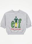 Buddy The Elf Movie Slogan Print Grey Sweatshirt First Size Up To 9lb 4.1kg BNWT