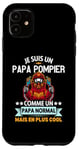 Coque pour iPhone 11 Je Suis Un Papa Pompier Drôle Cadeau Homme pompier