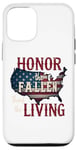 Coque pour iPhone 12/12 Pro Honor the Fallen, Thank the Living Patriotic Appreciation