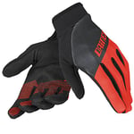 Dainese Glove Rock Solid Men's Gloves, Mens, 3819264, Noir/Rouge/Noir, XXL