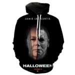 GUJUN Sweat-Shirt Michael Myers Sweat À Capuche Imprimé À Capuche Garçons/Filles Décontracté À Manches Longues À Capuche Halloween Cosplay Vêtements