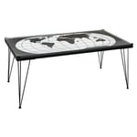 Atmosphera Créateur D'intérieur - Table basse métal verre Map Atmosphera - Anthracite