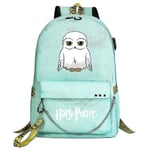 Harry Potter Ryggsäck för tonåringar - Trendig skolväska för pojkar och flickor - Cartoon Design med stor kapacitet för resor - Elevernas Casual Mochilas