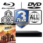 Sony Blu-ray Player UBP-X800 All Zone Free MultiRegion 4K Solo A Star Wars Story