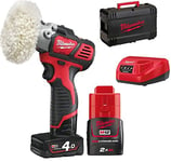 Ponceuse polisseuse MILWAUKEE M12 BPS-421X + 1 batterie 4 Ah + 1 batterie 2 Ah - 4933447799, K.a.