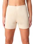 Bellivalini Femme Pantalon Court Shorts de Soie de Viscose BLV50-270 (Beige, 3XL)