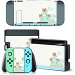 Peau d'autocollant Animal Crossing ,pour Nintendo Switch NS Console Dock, chargeur ,support,  support Joycon contrôleur peau(5516)