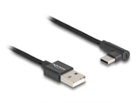 DELOCK – USB 2.0 Cable Type-A male to USB Type-C™ male angled 3 m black (80033)