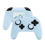 GeekShare Cat Paw Controller Skin Grips Set Compatible avec Nintendo Switch Pro Coque en Silicone Antidérapante Capuchons de Joystick pour Switch Pro Wireless Controller - Bleu