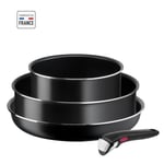 TEFAL Tefal L1539302 Ingenio Easy Cook & Clean Set 4 Pieces - Anti -adhesive Revetement Alla Lampor Inklusive Induktion Tillverkade I Frankrike