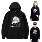 Hunter X Hunter Hoodies för Vuxna - Mode, Casual, Killua Zoldyck Tryckt Sweatshirt, Långärmad, Huvad, Pullover, Present 3XL