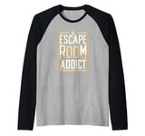 Escape Room Game Addict Raglan Baseball Tee