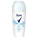 Sure Women 50ml Cotton Dry Roll-On Deodorant