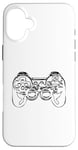 Coque pour iPhone 16 Plus Contrôleur de jeu pour garçons Sketch Game Console Jeux