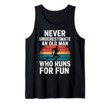 Old Man Running Humor Design Funny Runner Tank Top